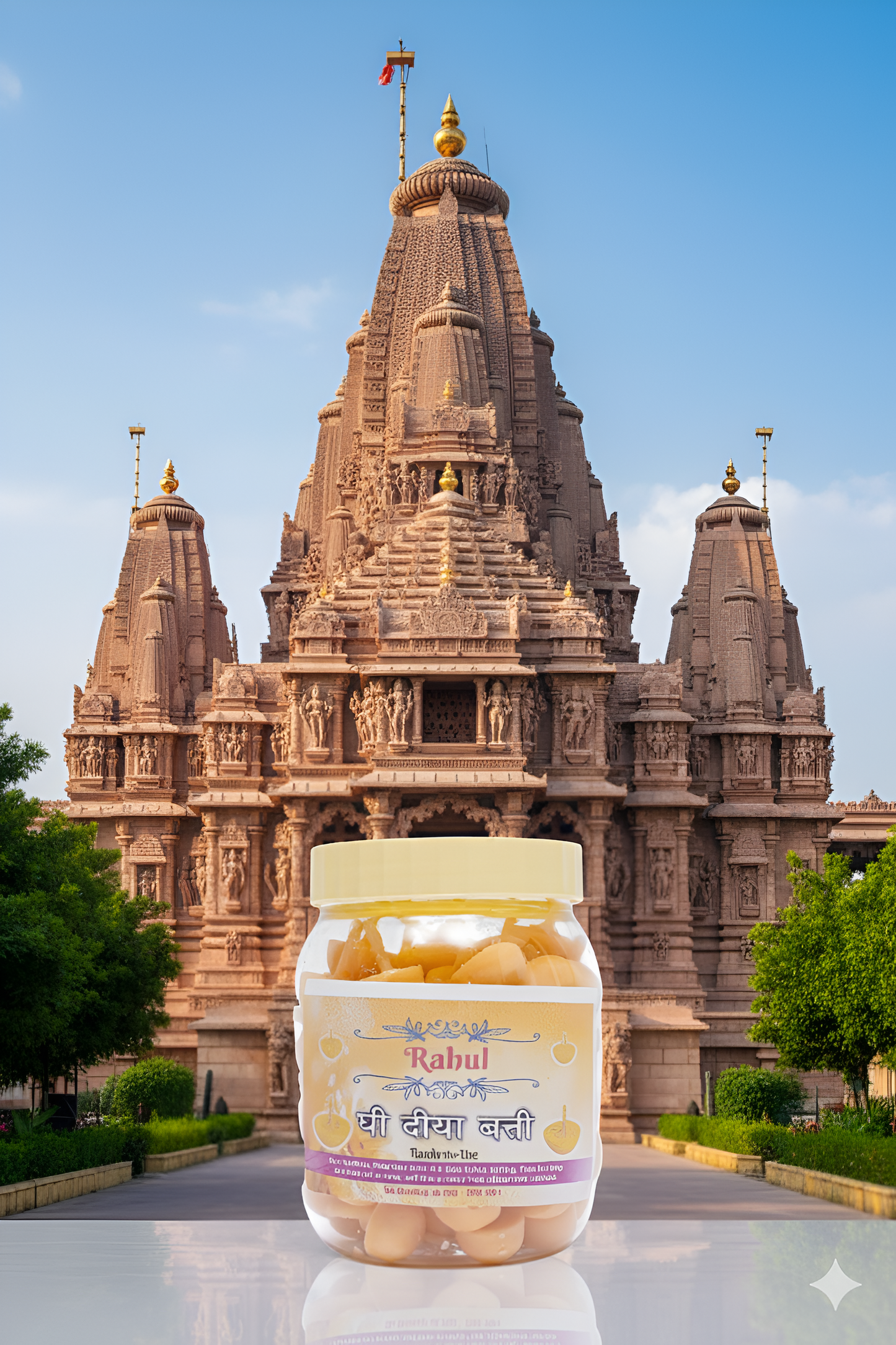 Ghee Diya Batti Ready-to-Use  | 170 Pcs | 500 Grms | Ready to Use, Pure & Bright!