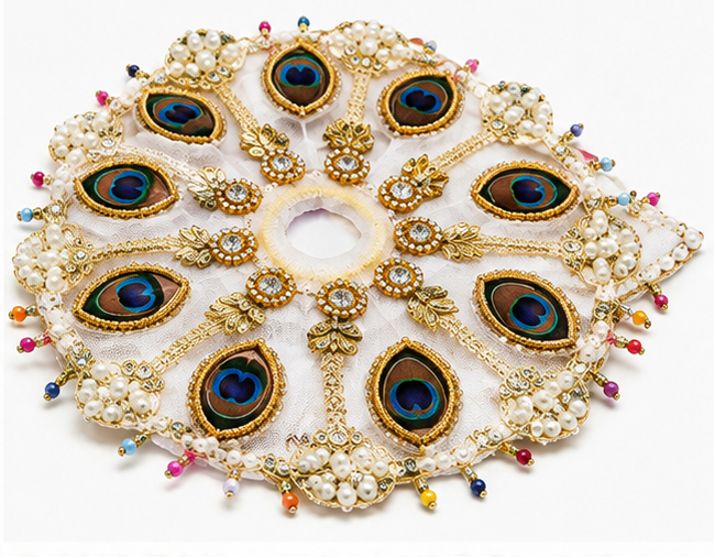 BH 120 Peacock Pearl Poshak (मोर पंख मोती पोशाक)