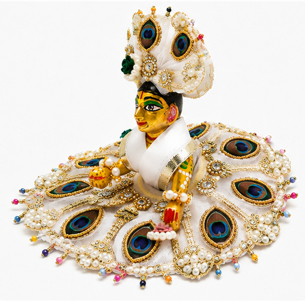 BH 120 Peacock Pearl Poshak (मोर पंख मोती पोशाक)