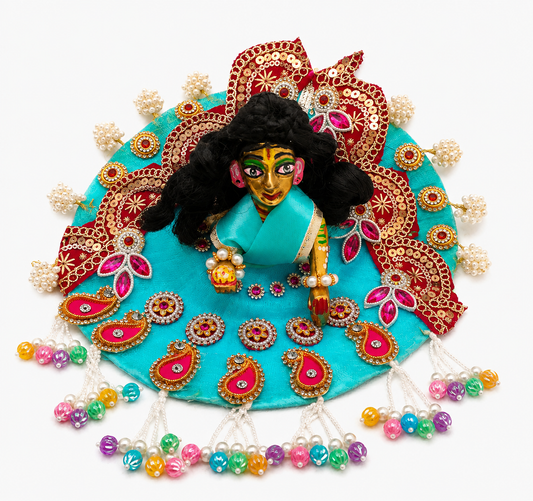 BH 107 Neel Rangoli Poshak (नील रंगोली पोशाक)