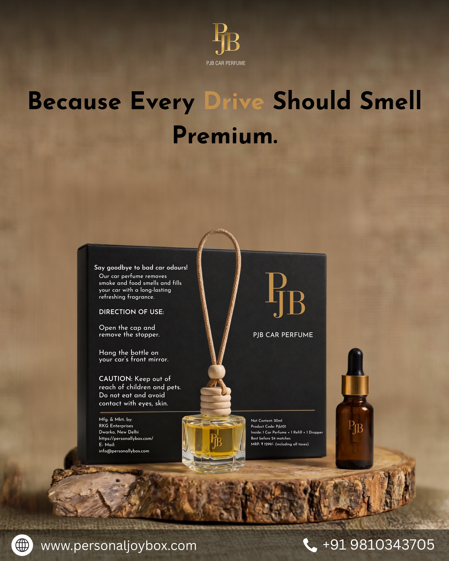 Premium Long-Lasting Car Perfume ( 45 days pack )(Pack of 2)