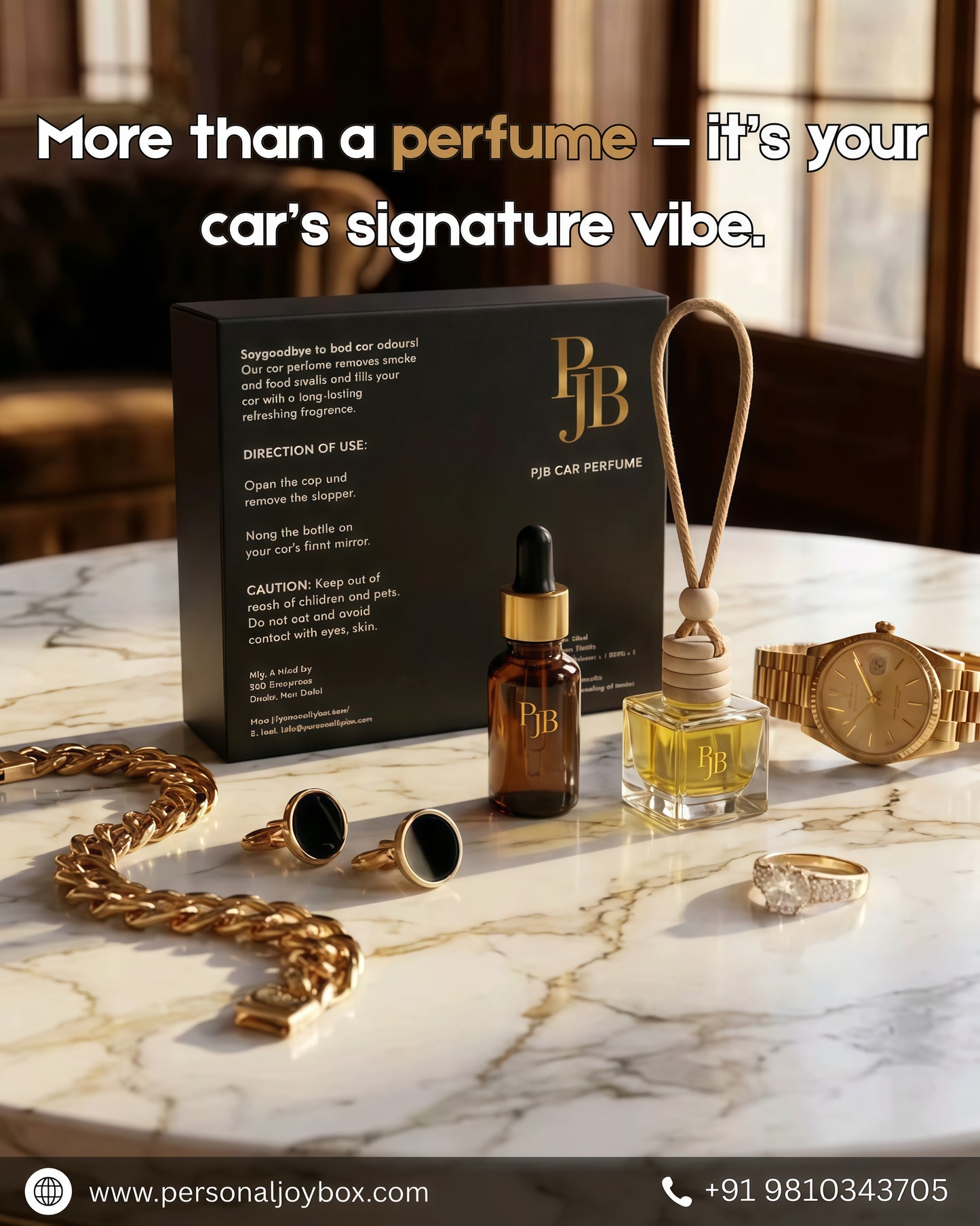 Luxury Car Perfume Hanging ( 45 days pack of 1 Pcs )