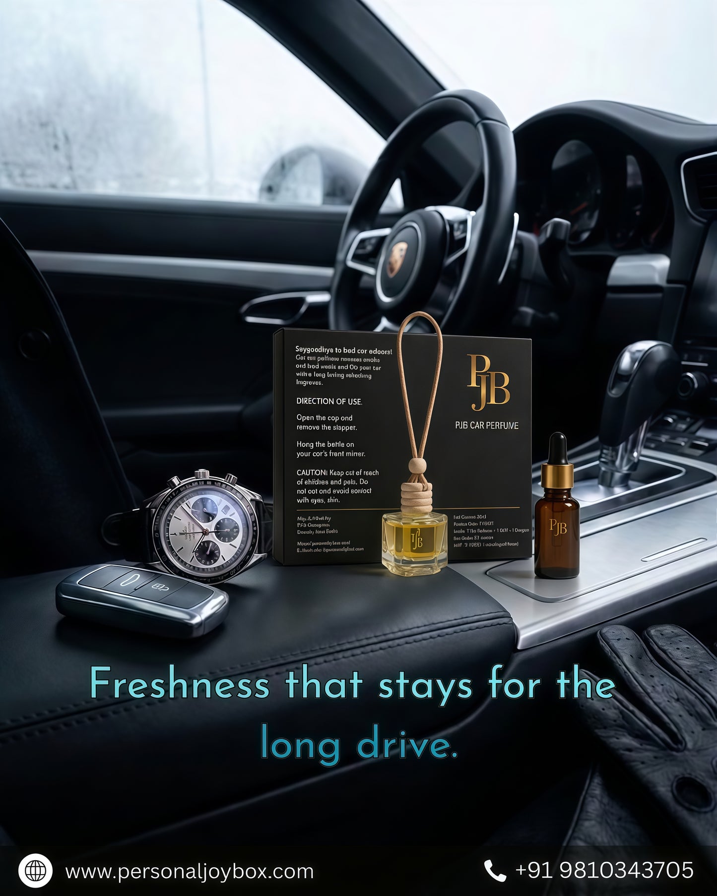 Luxury Car Perfume Hanging ( 45 days pack of 1 Pcs )