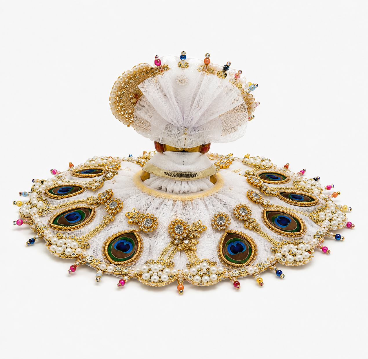 BH 120 Peacock Pearl Poshak (मोर पंख मोती पोशाक)