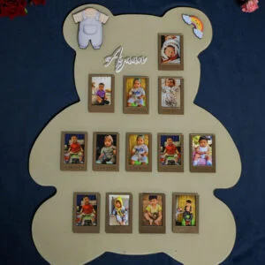 Baby Photo Board-Teddy Shape