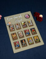 Rectangular Baby Photo Board Beige,Maroon,Ice Blue